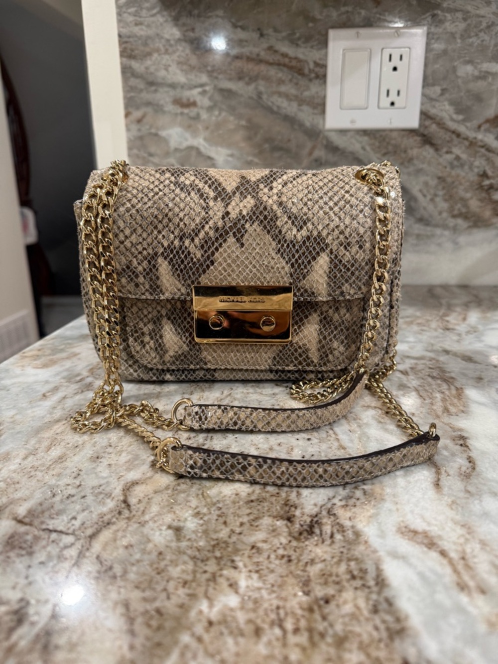 Michael Kors Snake-Print Crossbody & Shoulder Bag